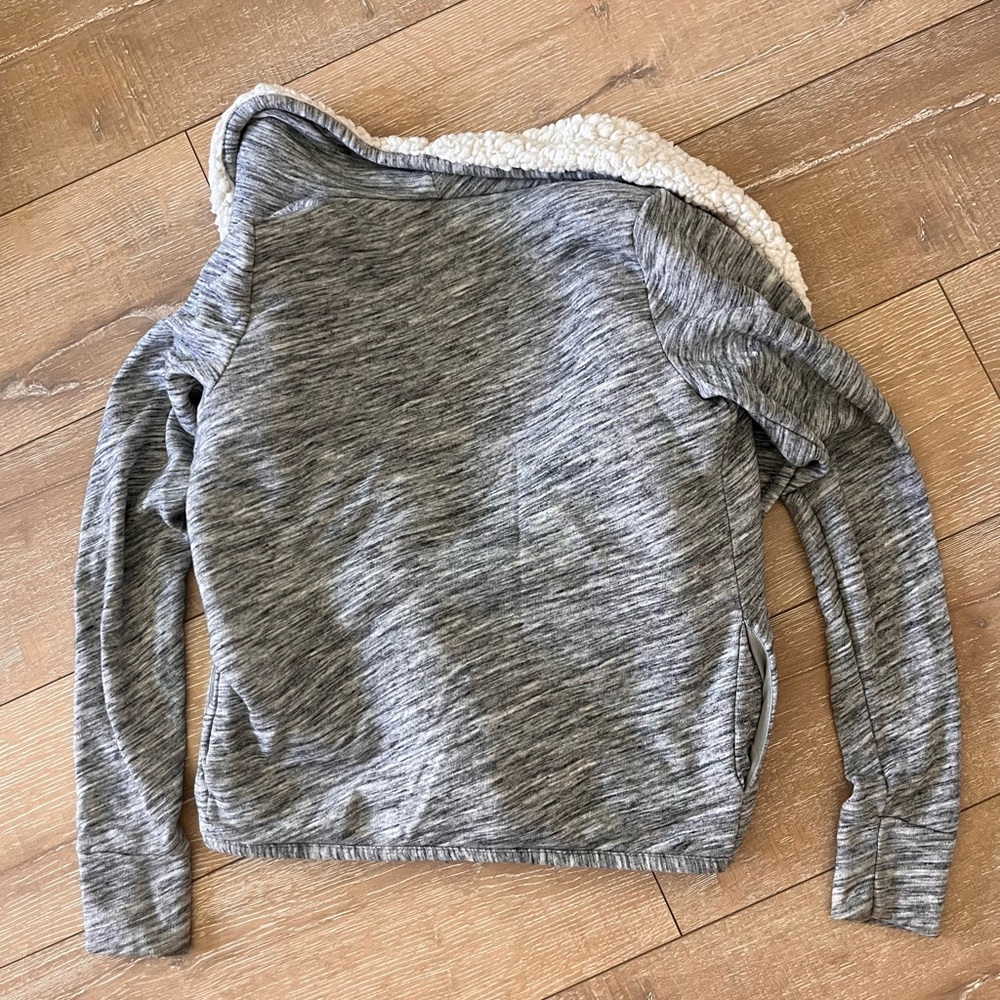 Abercrombie & Fitch Sherpa Lined Cotton Jacket/Cardigan -S - Picture 3 of 5